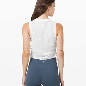 Lululemon Cinch it Up Tank White Small